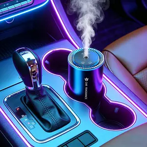 Car air freshener,Car fragrance,Car diffuser,Car perfume,Starry Sky Car Smart Aroma Diffuser,car scents, Automatic Shut-off and Restart, Seven-color Gradient,High-end Automatic Spray Colorful Atmosphere Lamp Efficient Odor Removal