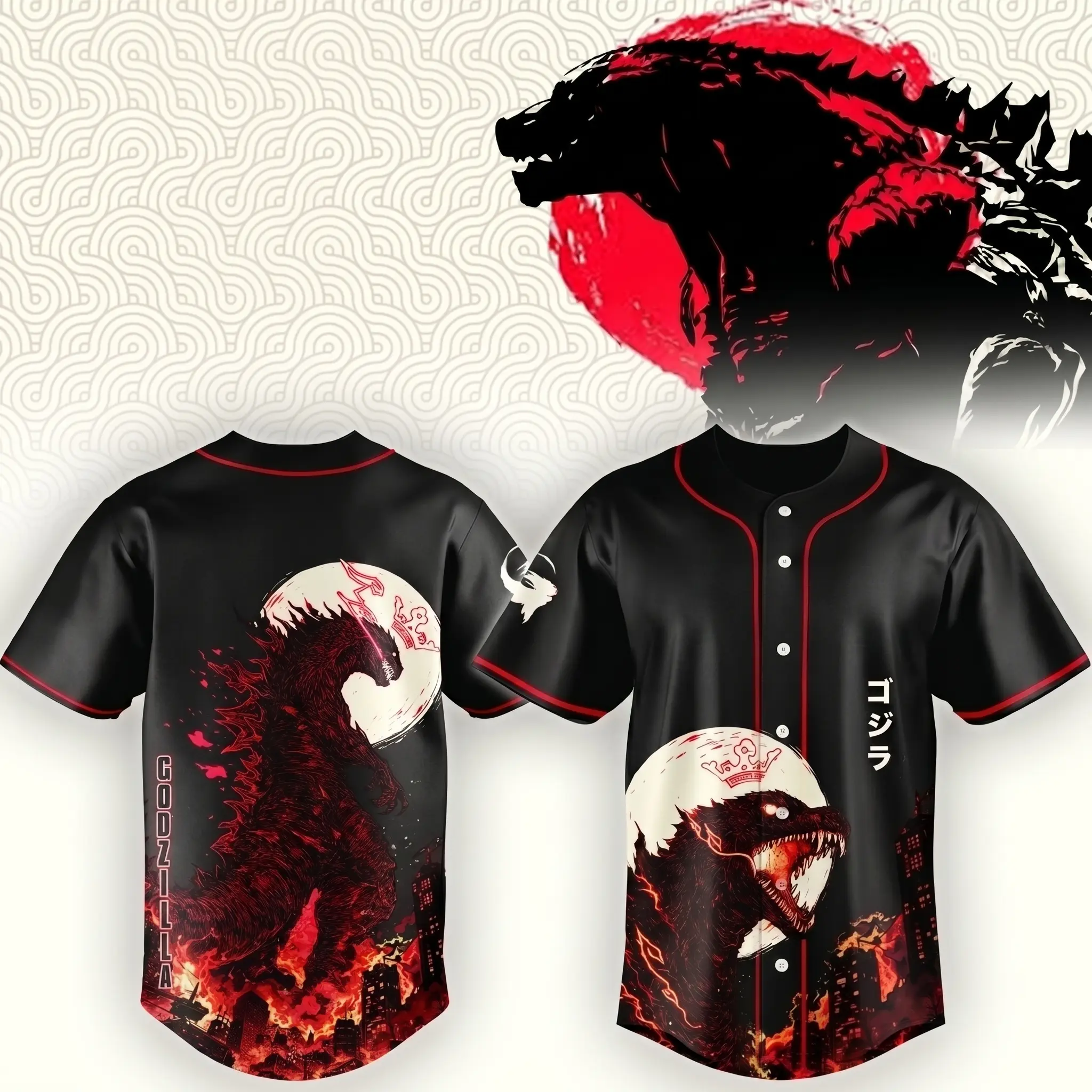 Special Godzilla Minus Zero Limited Edition Jersey, Fan Gift