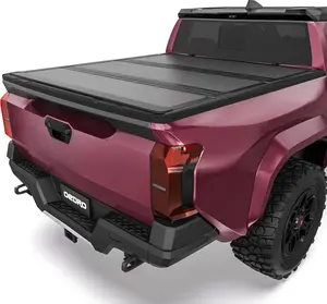 5ft Bed Low-Profile Hard Tri-Fold Tonneau Cover Compatible with Toyota Tacoma 2016-2023 / 2024-2026 (Excl. Trail Edition) 5ft Bed with Tacoma Bed Rail