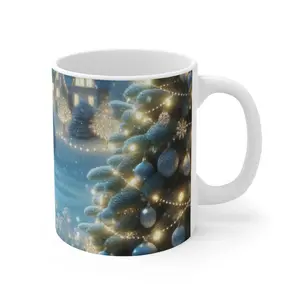 Christmas Coffee Cup Holiday Tea Mug  Season Gift Mug Ceramic Beverage Easter Gifts for Women Friends Coworkers Birthday Christmas Anniversary & Holiday Party Favors