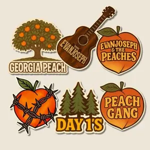 Sticker Bundle - Evanjoseph & The Peaches - 6-pack vinyl stickers