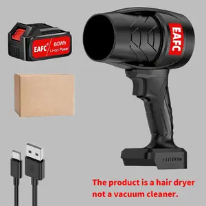 Car Winter Windshield Snow Blower, Wireless Design, Turbo Jet Air Blower, Turbo Car Dryer, High Power for Car Dust Cleaning, Leaf Removal, Snow Melting