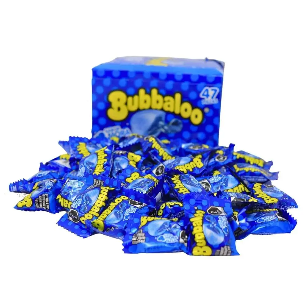 Bubbaloo Blueberry Mora Azul Flavor Liquid Filled Bubble Gum 47 Pieces Bubbaloo Blueberry Mora Azul Flavor Liquid Filled Bubble Gum 47 Pieces