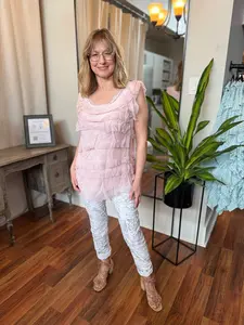 Whispers of Silk Ruffle Top