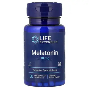 Life Extension Melatonin, 10 mg, 60 Vegetarian Capsules
