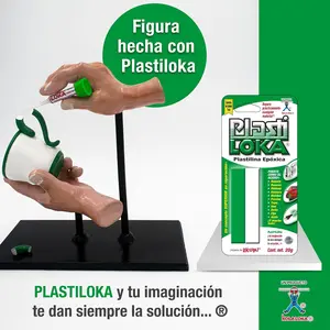 PlastiLoka Epoxy Plasticine – Strong Epoxy Putty for Repairs and Modeling, 40 g (1.41 oz)