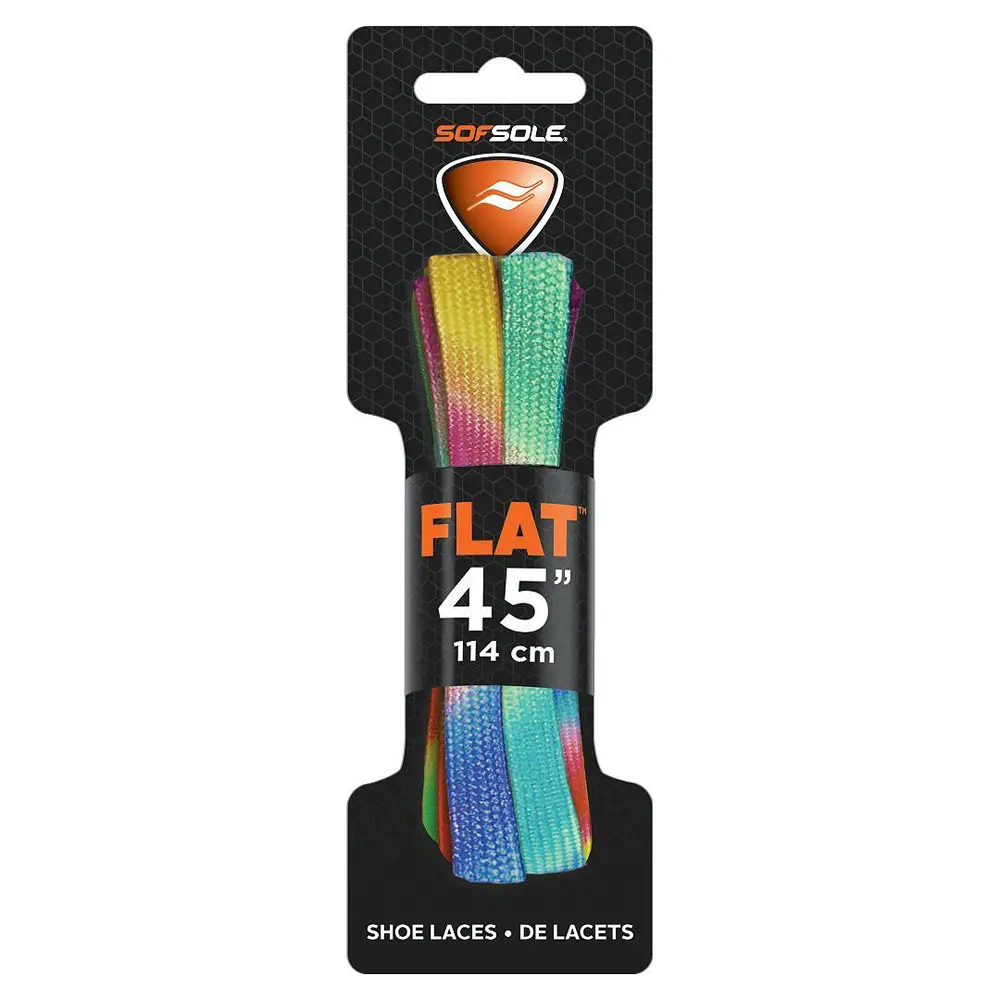 Sof Sole Neon Flat Synthetic Polyester Shoelaces - 45 in (114 cm) Colorful String Shoelaces for Sports Shoes, Casual Wear, Strong, Long-Lasting Athletic Lace-Up Cord