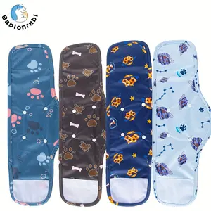 5pcs Dog Diapers & Pads Set, Breathable High Absorbent Pet Care Pants, Washable Reusable Male Dog Urine Protection, Multiple Sizes & Patterns, Puppy Pads