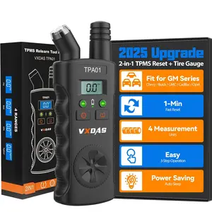 [For GM]VXDAS TPA01 2-in-1: GM TPMS Relearn Tool + 150 PSI Digital Tire Pressure Gauge | Professional Tire Sensor Reset for Chevy, Buick, GMC & Cadillac