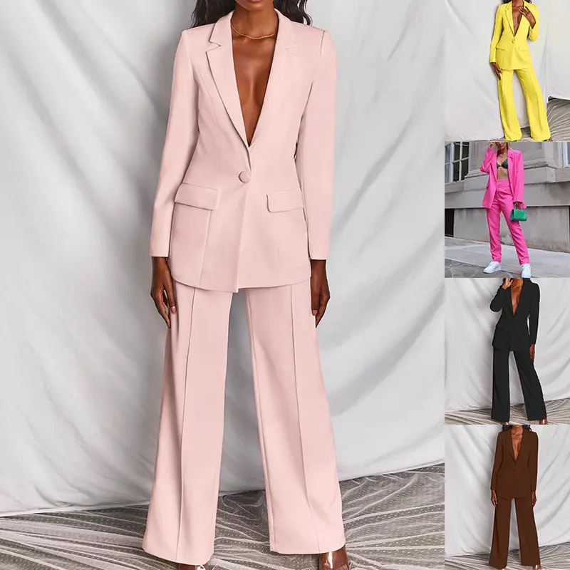 Women's fashion casual long-sleeved small suit professional suit two-piece clothes