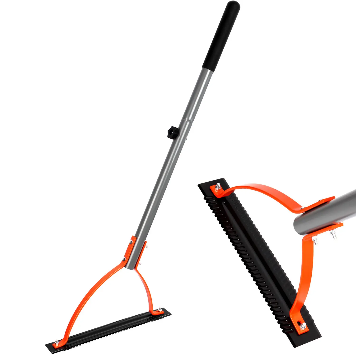 Walensee Heavy-Duty Manual Garden Grass Cutter - Serrated Double-Edged Grass Whip, 30-Inch Steel Handle (Durable Than Wood Handle) Hand Tool for Overgrown Weeds, Sod Cutting, 30 Inches Handle