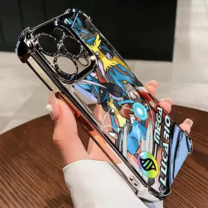 Cartoon Phone Case Featuring Pokémon, Compatible with for iphone Models 16, 15, 14, 13, 12, 11 Pro Max, X, XR, XS Max, 8, And 7 Plus - Shockproof Transparent Soft Gel Protective Cover.