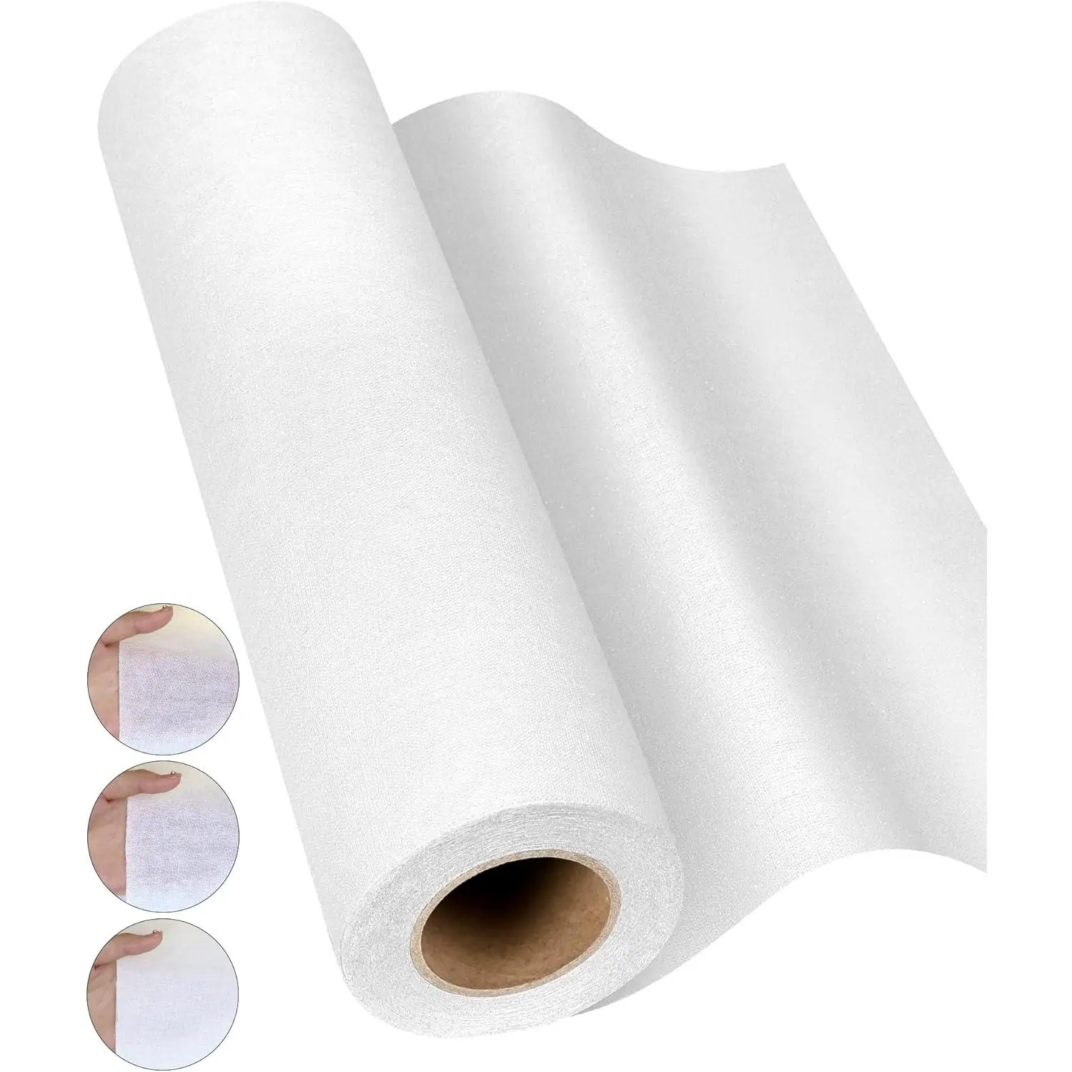 Woven Cotton Iron-On Fusible Interfacing: 10.6 inch X 10 Yards White Light Weight  Cotton Single-Sided Interfacing for t-Shirt Quilts Blouses Dress Shirts Collars DIY Crafts Supplies