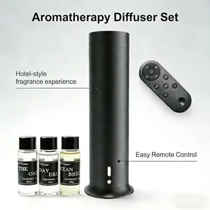 Rechargeable Hotel Scent Diffuser – Covers 1000 Sq Ft – Wireless Remote – 3 Scents – Silent Operation – Cordless for Home, Office, Gift