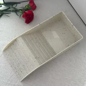 Turtle Water Basin with Ramp and Basking Platform Reptile Water Bowl Turtle Soaking Tub Hermit Crab Bathing Pool Amphibian Habitat Accessories Tray