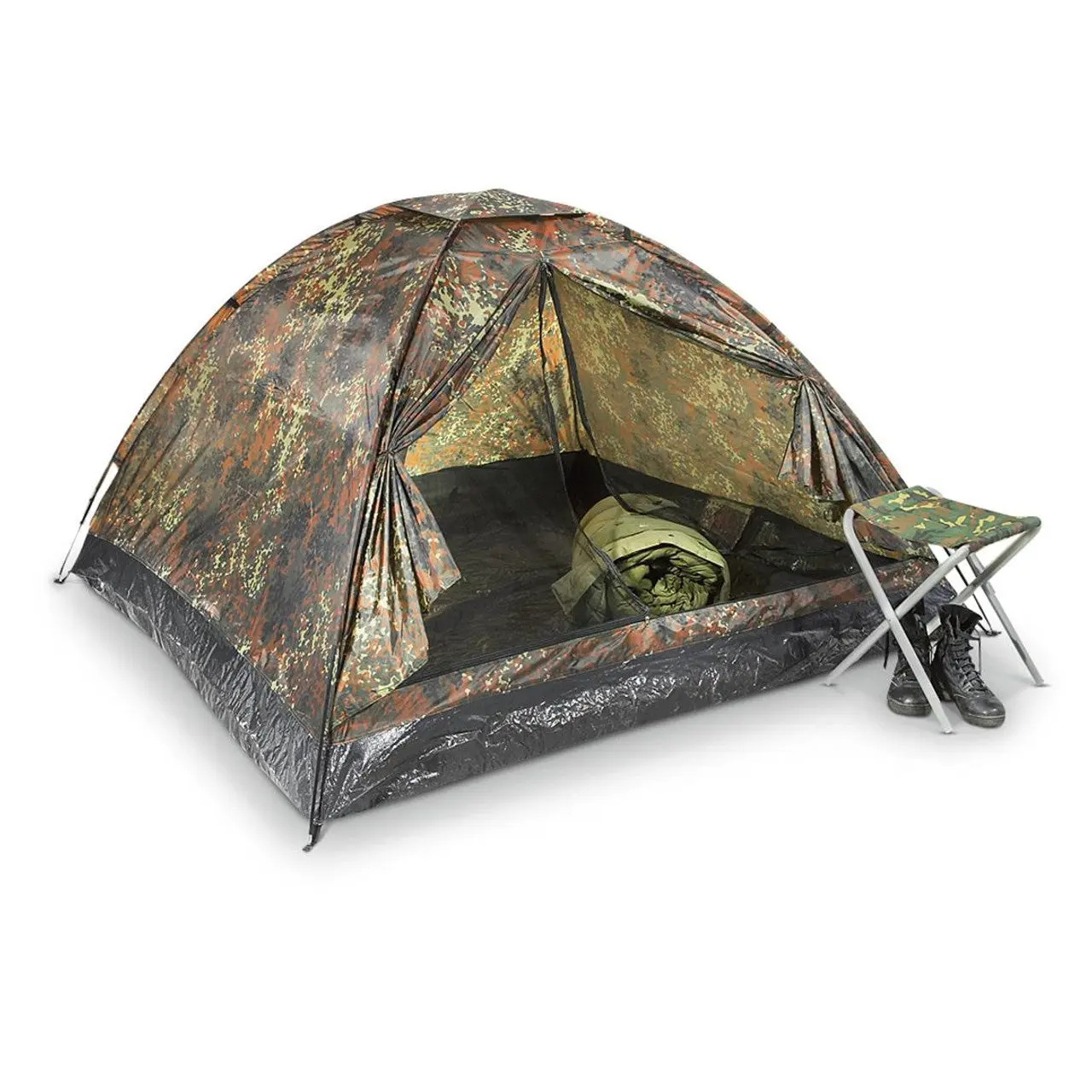 MIL-TEC® Flecktarn 3-Man Igloo Tent MIL-TEC® Flecktarn 3-Man Igloo Tent