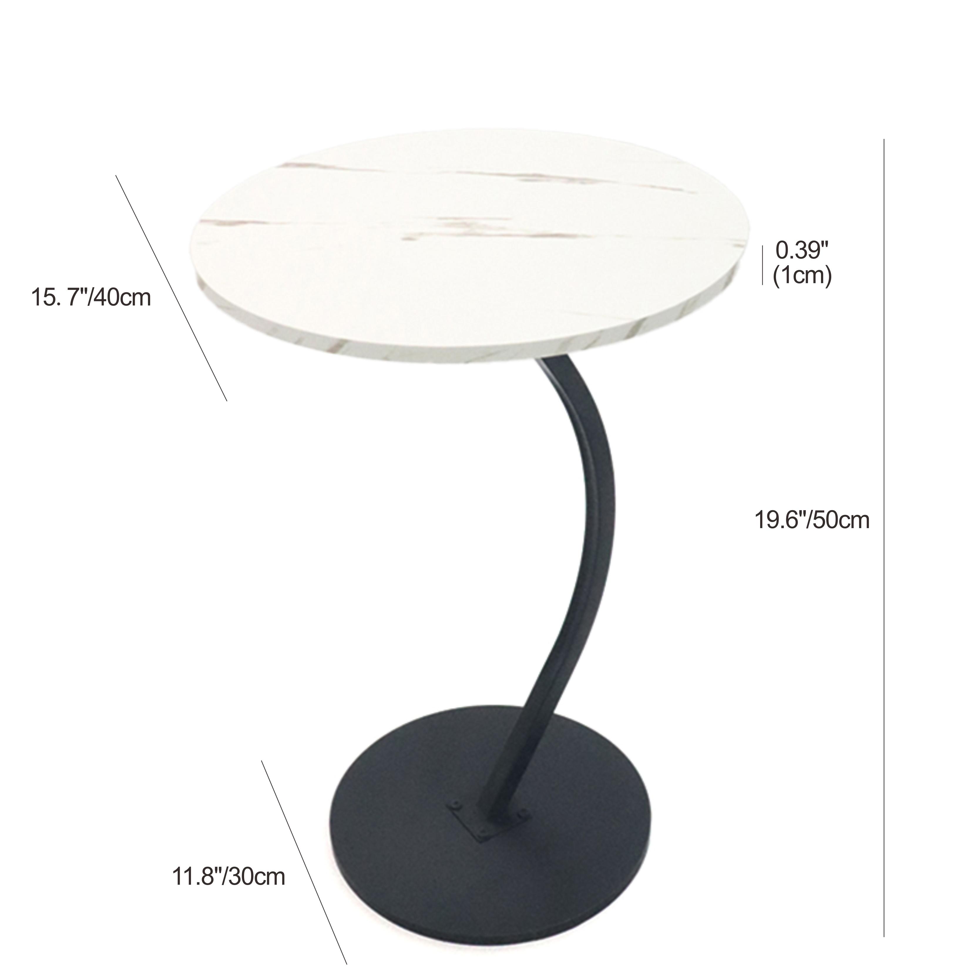 Multi-Color Round Accent Side Table, Modern Minimalist Design That Fits Any Home Aesthetic