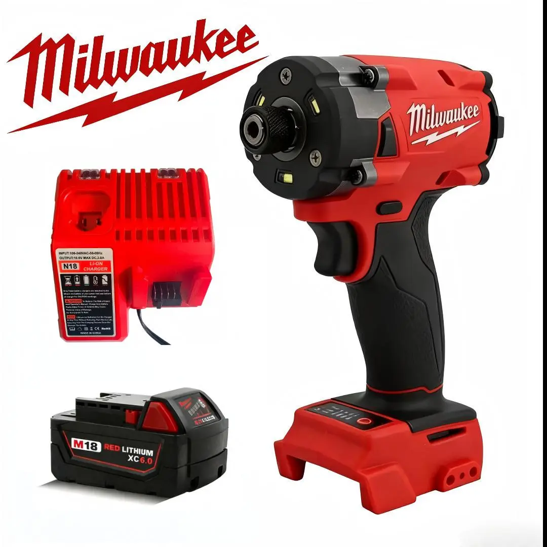 Milwaukee M18 Series 18V 1/4-in Cordless High Torque 4-Speed Impact Driver - for Pro & DIY Hardware Jobs