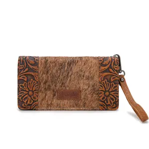 Wrangler Wristlet Wallets Western Wallet for Women Floral Tooled Womens Wallet