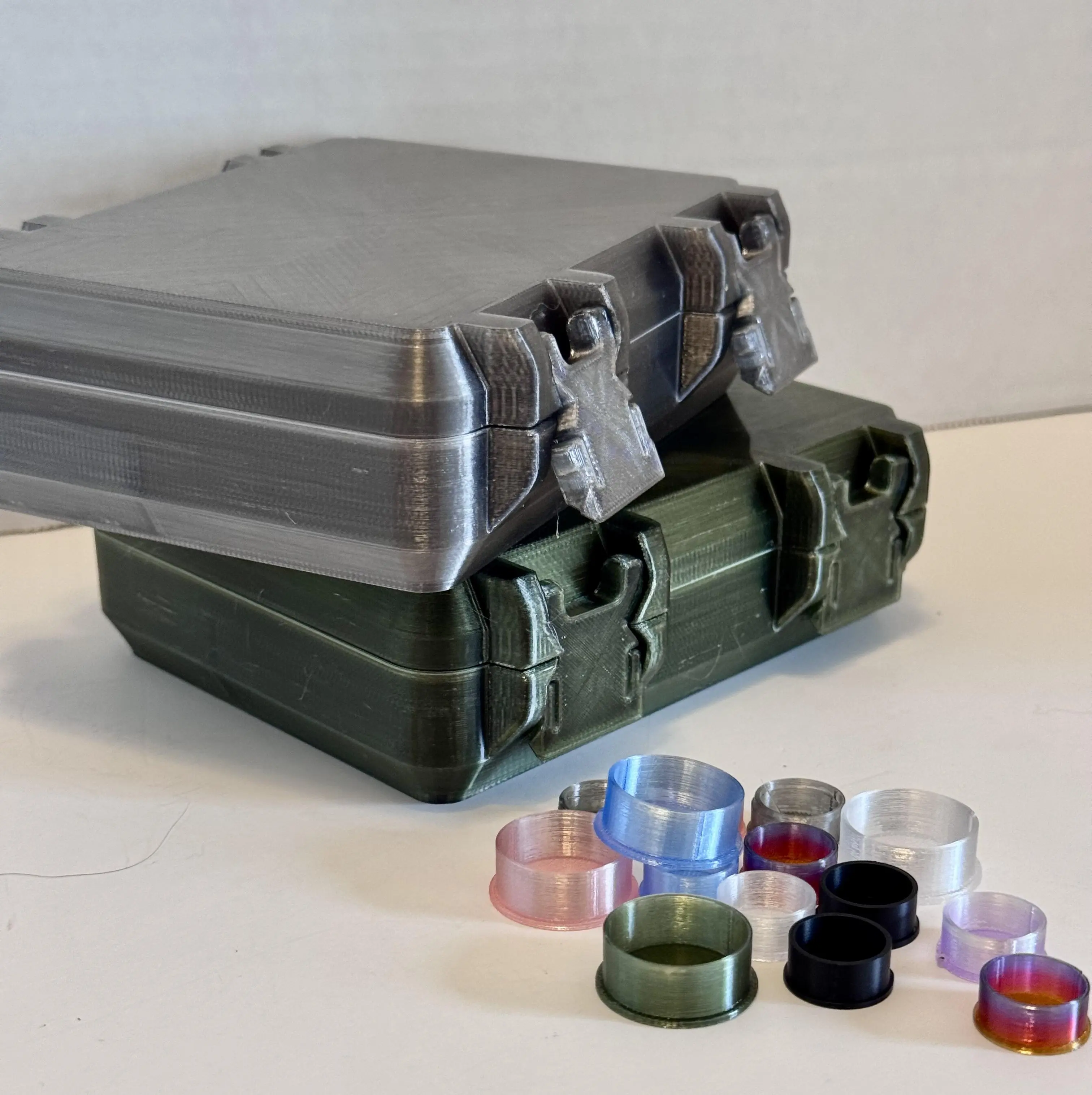 Ultimate Holographic Vial Case for Peptides, GLP, HRT/TRT — Travel + Fridge Ready - Vial Caps Included! Durable  medication storage box Compact Glp Vials