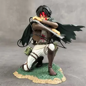 Attack on Titan Levi PVC Action Figure 18cm Rivaier Series Model Toy Cool Opponent Figure Holiday Gift