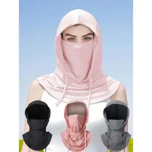 3-in-1 Ice Silk Balaclava Ski Mask Protective Gear, Full Face UV Sun Protection, Windproof Face Cover for Cycling, Skiing