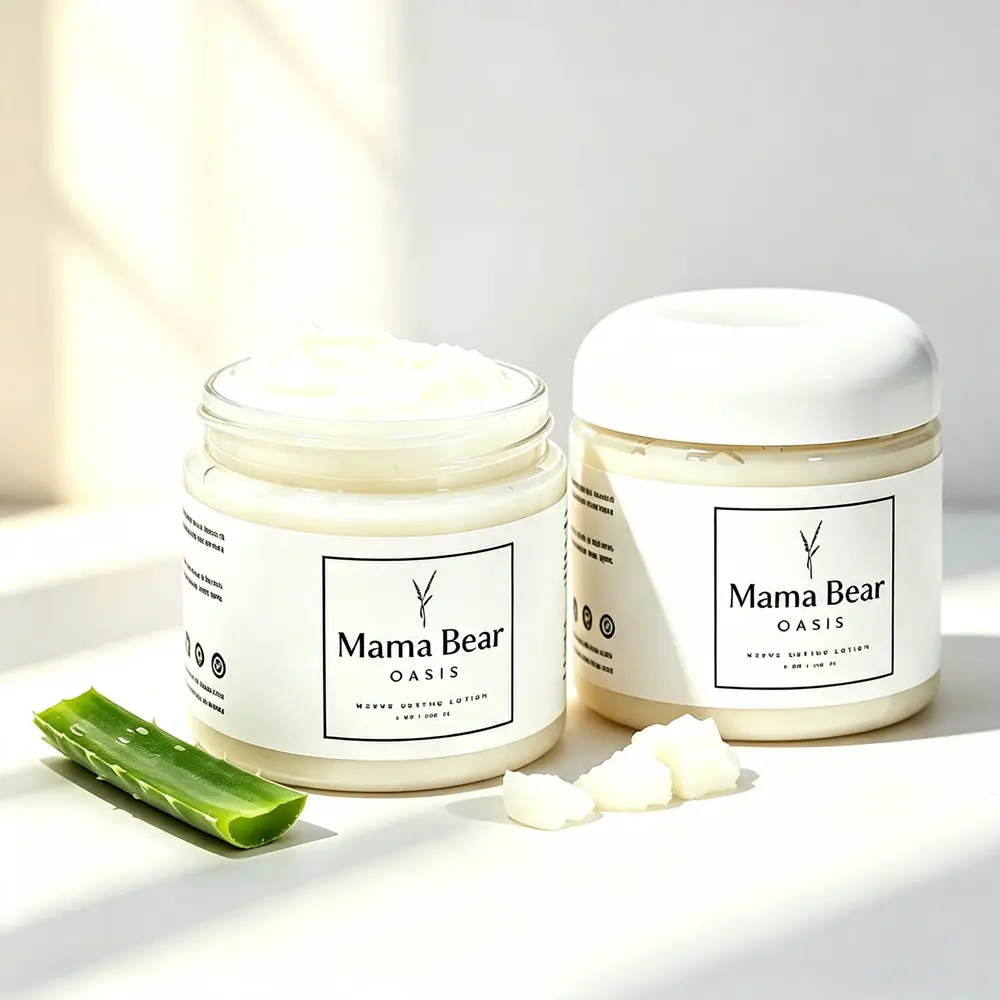 Mama Bear Oasis Nerve Relief Lotion, Fragrance-Free Magnesium Chloride Cream, Soothing Foot & Leg Nerve Support Lotion, Hydrating All-Day Moisturizer with Aloe Vera, Chamomile & Vitamin B6 for Discomfort Relief