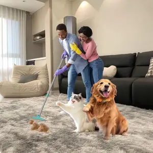 Cat and Dog Pet Hair Cleaning Brush Comb, Travel and Household Products Carpet Sofa Car Upholstery Stripping Tool, Adjustable Portable Washable Reusable Pet Stripper, Pet broom Products Products mini lint roller