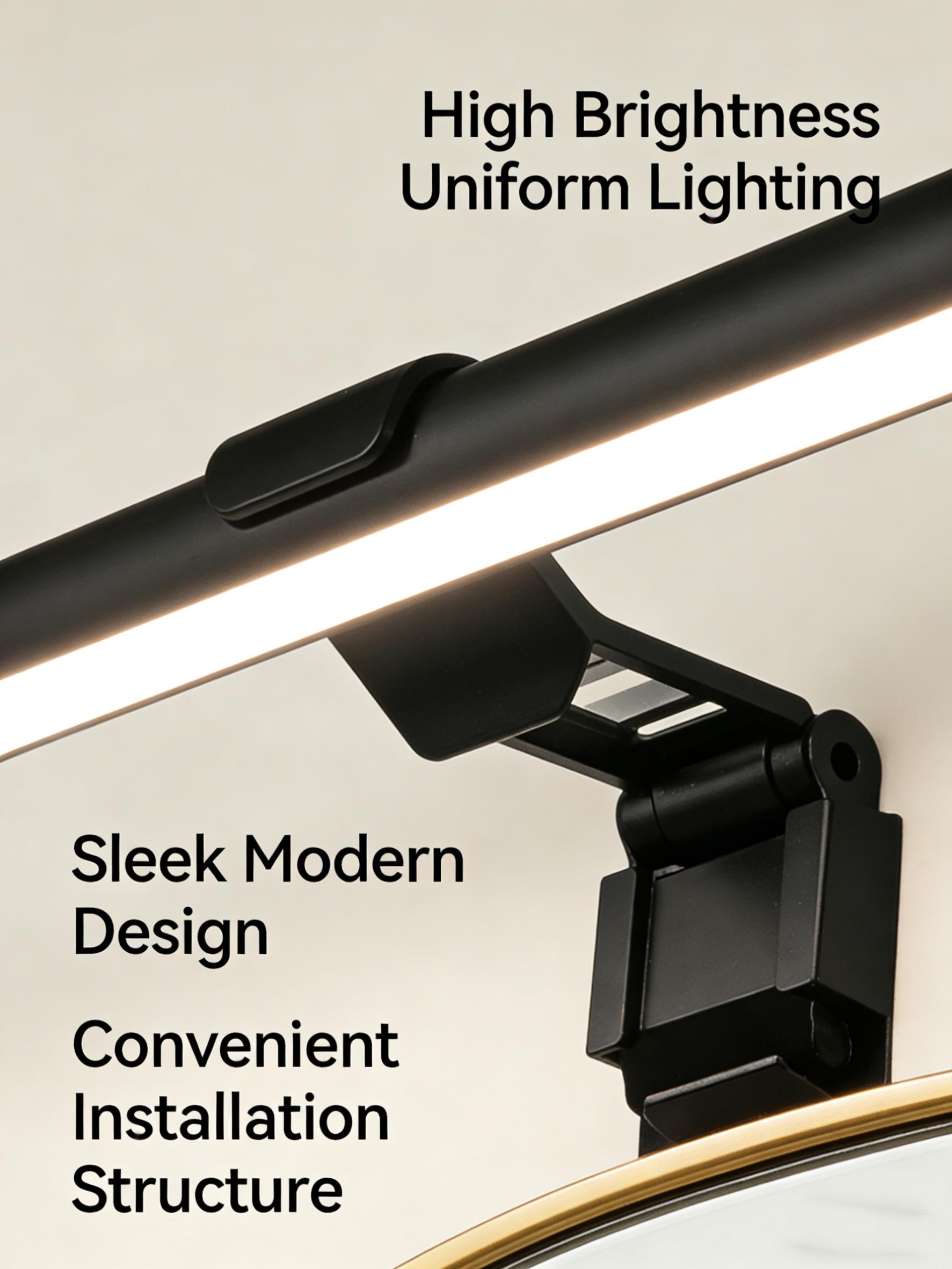 Desktop desk lamp, makeup desk lamp, multi scenario application, CRI>90 USB LED mirror light strip, 3 color temperatures, touch stepless dimming memory, bathroom vanity dimmable desk lamp, lights up every corner of the home