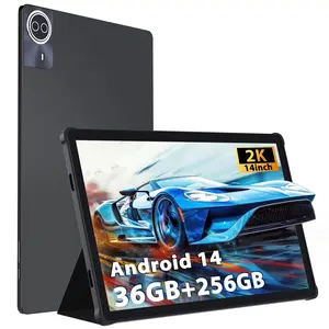 POWMUS 2025 Tablet 14 Inch Android 14 Tablet, Large Tablet with 2240*1400 IPS HD Display Big Screen, Octa-Core, 36GB RAM 256GB ROM Support 1T TF Card, Wi-Fi 5, 11580mAh Long Lasting Battery for Movie/Work-Space