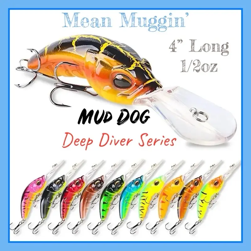 Mud Dog Deep Diver Crankbait Series 7-18FT - Fishing Lure