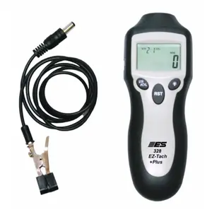 212 MAIN ESI328 Ez Tach +Plus Electronic Tachometer - Backlit LCD Display, LED Light, Wireless Pick, Engine RPM Measurement Tool for Cycling