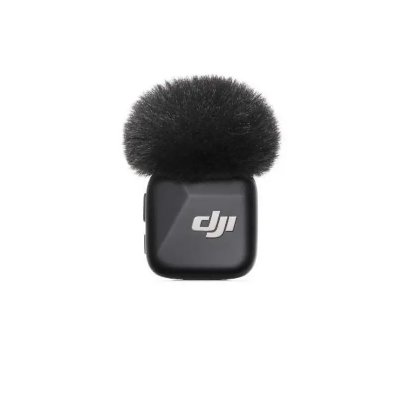 DJI Mic Mini Wireless Clip-On Microphone Kit - Compact Transmitter, Compact Receiver, Windproof Design, Noise Cancelling, Rechargeable for High-Quality Audio Recording on Smartphones & Electronics