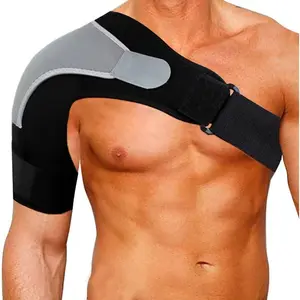 Adjustable Shoulder Stability Brace, Breathable Neoprene Shoulder Support with Pressure Pad, Rotator Cuff Compression Brace, Relief for Shoulder Pain, Dislocated AC Joint, Labrum Tear, Sports Injury Recovery Shoulder Guard for Men Women