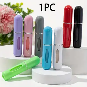 Single-Unit 5ML Fragrance Perfume Bottle, Plastic Shell, Multiple Colors Available, Travel Perfume Container, Ideal for On-The-Go Use, Plastic Dispensing Bottle