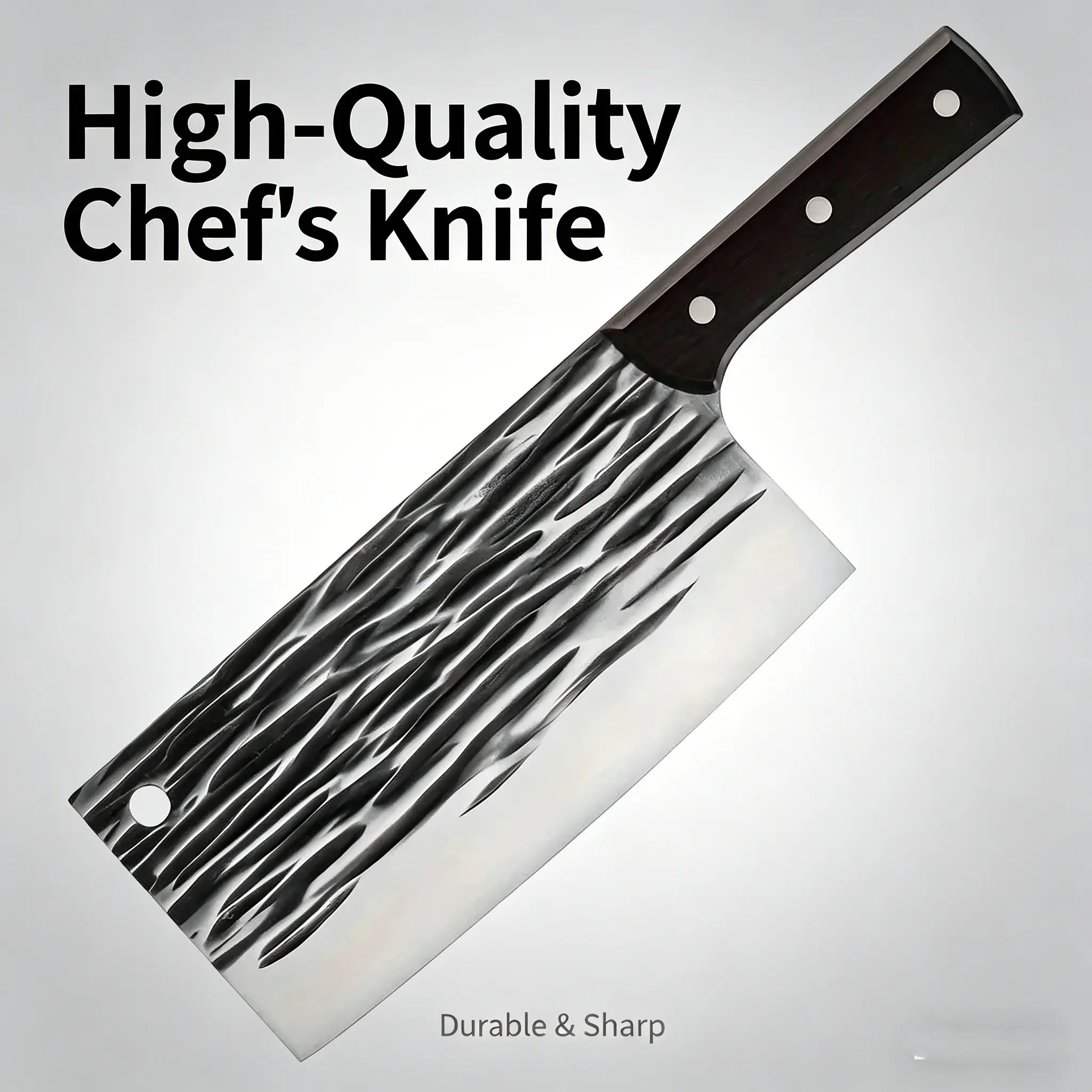 Professional Chef Knife -HighCarbon Steel, Durable, BPAFree, Suitable for Kitchens & Restaurants, ldeal for Cuttingand Preparation