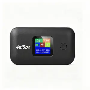4G 5G Travel WiFi Hotspot SIM Slot Mobile Router 300Mbps Stable Connection for RV Outdoor Camping, Supports 10 Devices LED Display