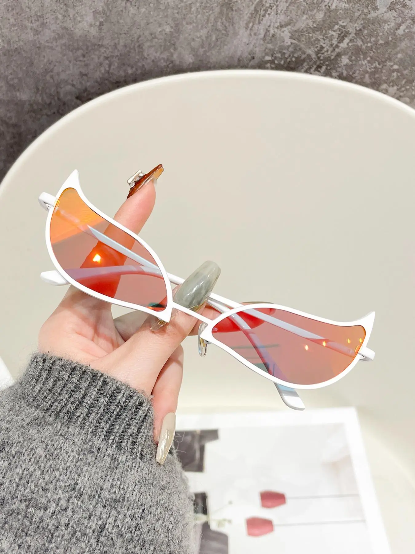 Punk Style Firebird Design Glasses, Fashion Eyewear, Trendy Casual Glasses for Women and Men, Fashion Accessories for Everyday Use and Outdoor Activities