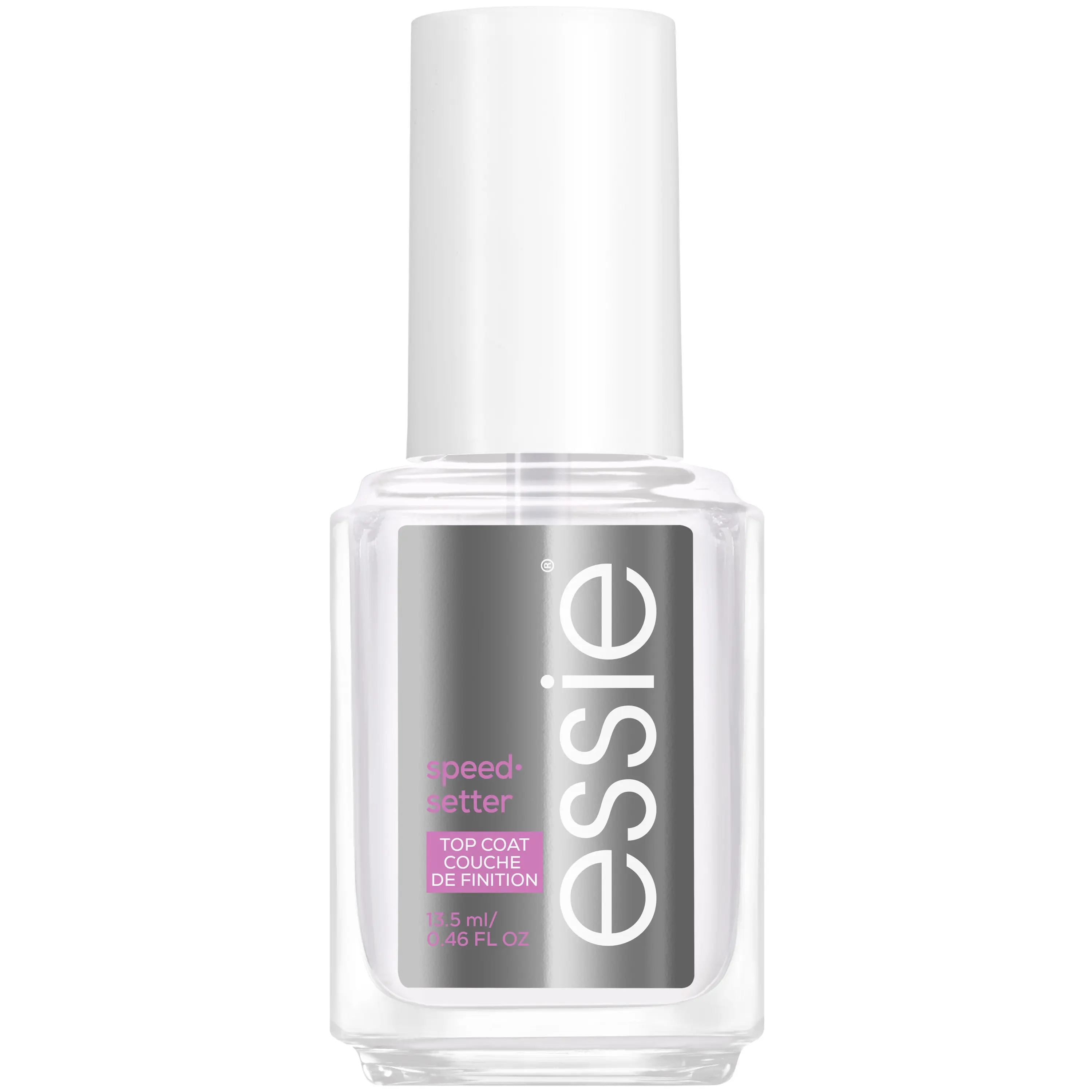 Essie Nail Care, Vegan, Clear Top Coat, Quick Dry, Speed Setter, 0.46 Fl Oz