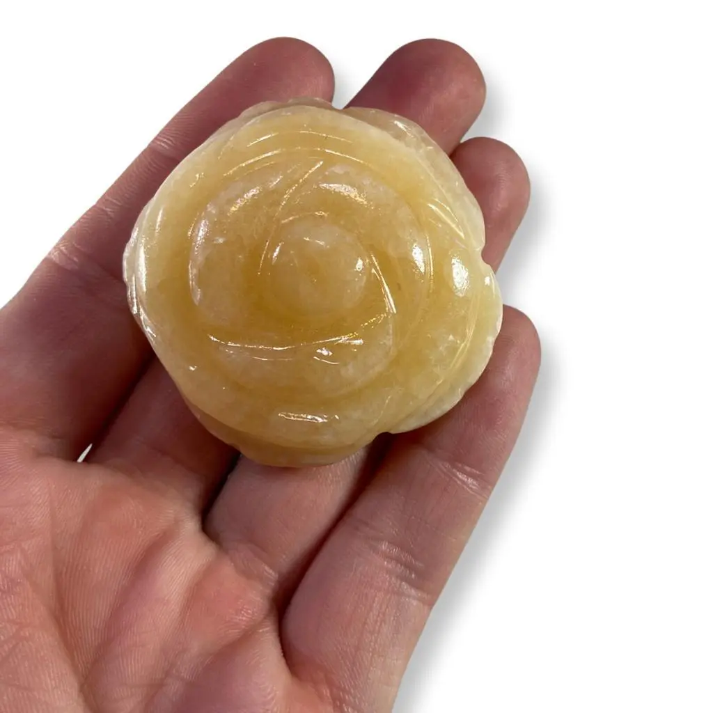 Yellow Calcite Rose Yellow Calcite Rose