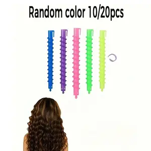 10/20 Piece Curling Tool Set, Ionic Spiral Hair Wand, Wool Rollers, Salon & Home DIY Hairstyling, Random Colors, Styling Tools