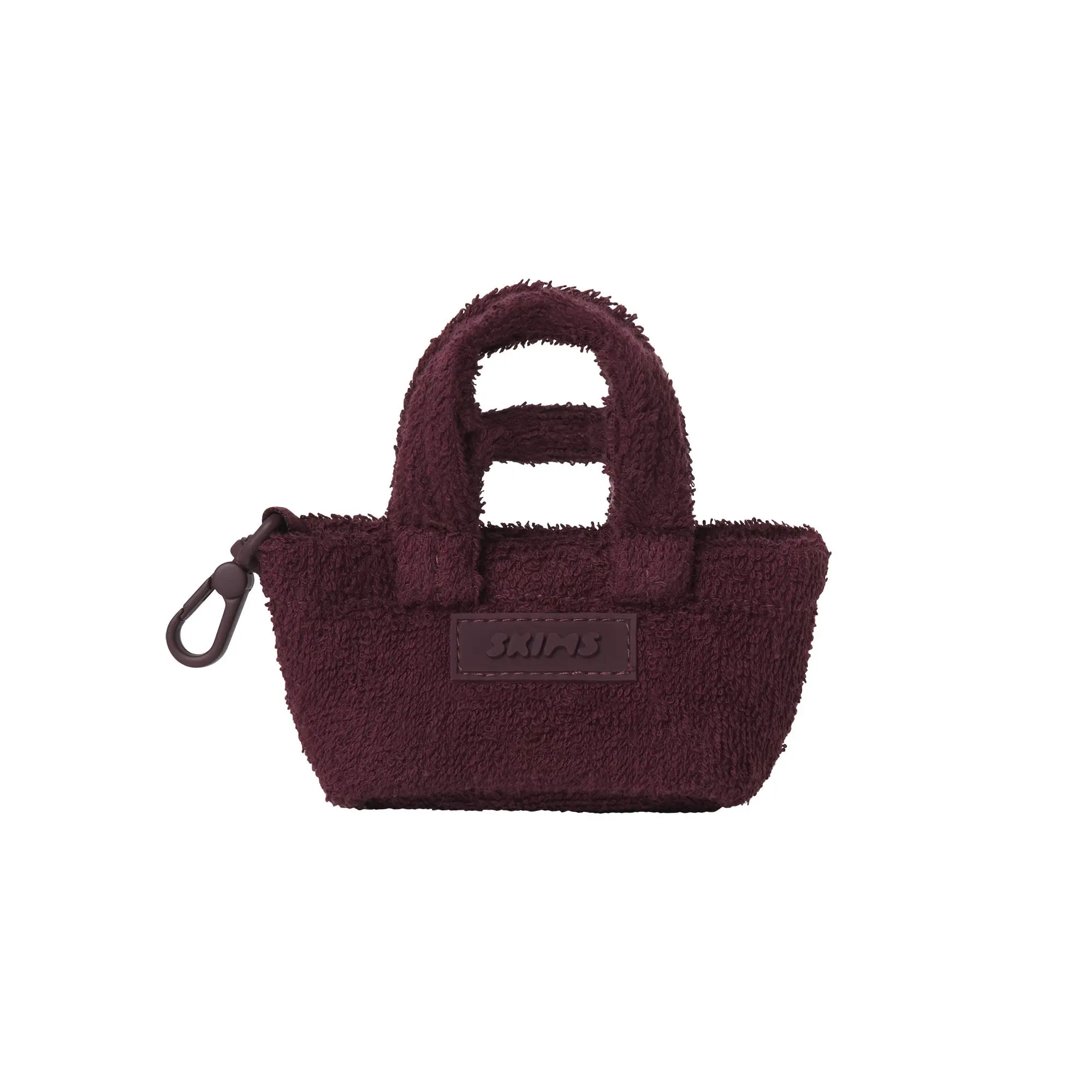 SKIMS TERRY MICRO MINI TOTE KEYCHAIN