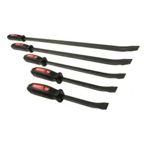 212 MAIN Mayhew MAY61366 5-Piece Dominator Curved Pry Bar Set, Heat-Treated Strike-Capable Hand Tools with Composite Grip for Cycling & Outdoor Recreation