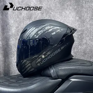 UChoose Cycling Helmet with Dazzling Colored Lens Photochromic Visor Protective Gear for Men Women Universal All Season Gift Transparent Lenses