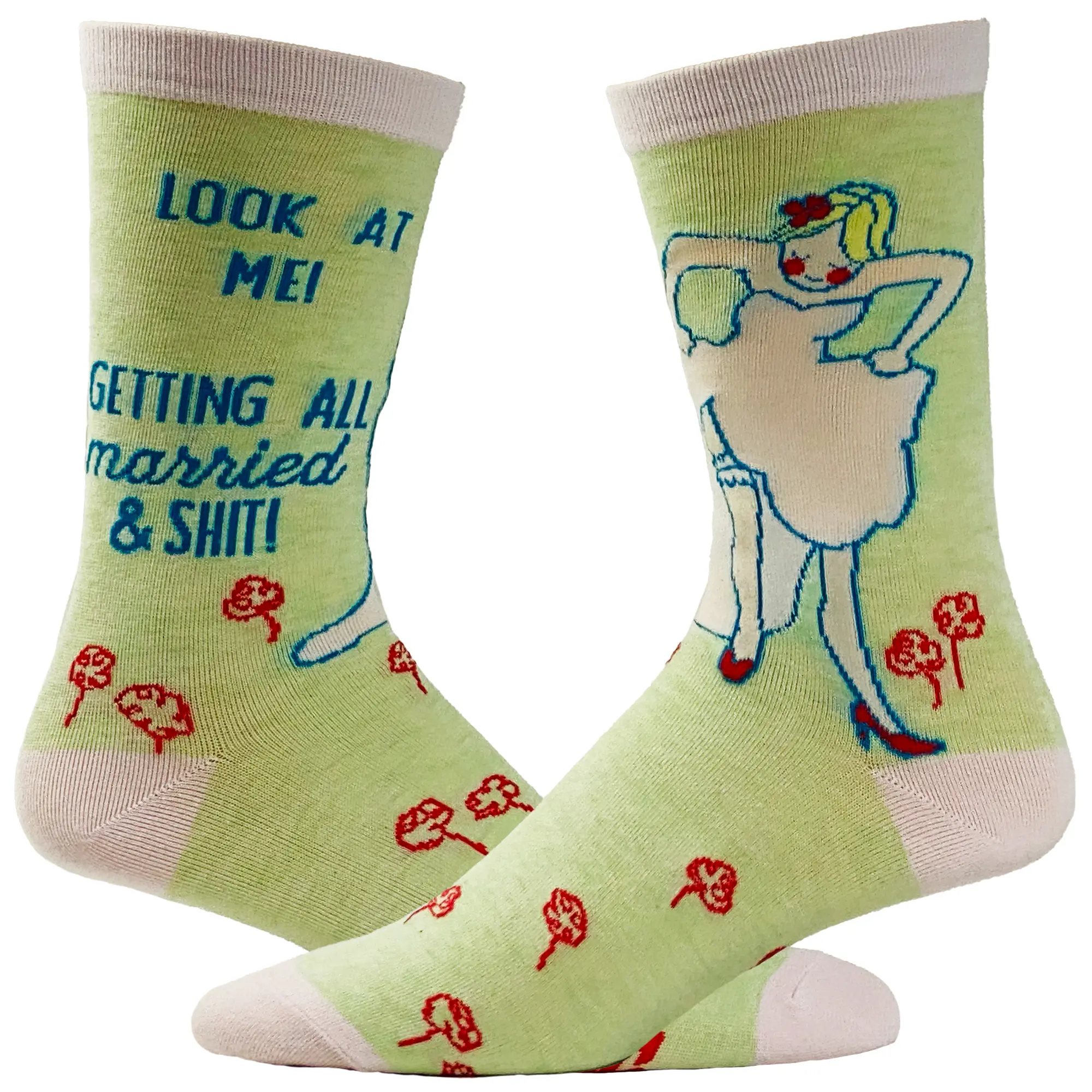 Funny Wedding Socks for Women Gifts for Bachelorette Parties and Marriages Funny Graphic Socks Comfortable Fitted Spandex Cotton
