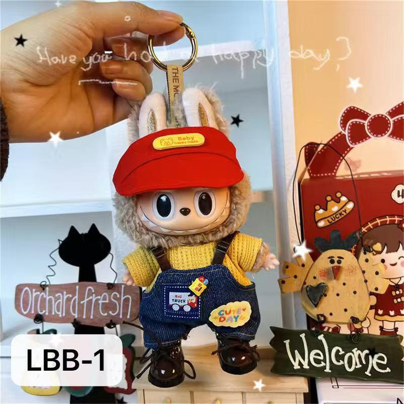 Labubu Doll Outfit Sets, All-Seasons Cute Casual Streetwear Custom-Made Clothing for Collectible Figure Decoration (Excludes Shoes, Random Set From Listed Images)