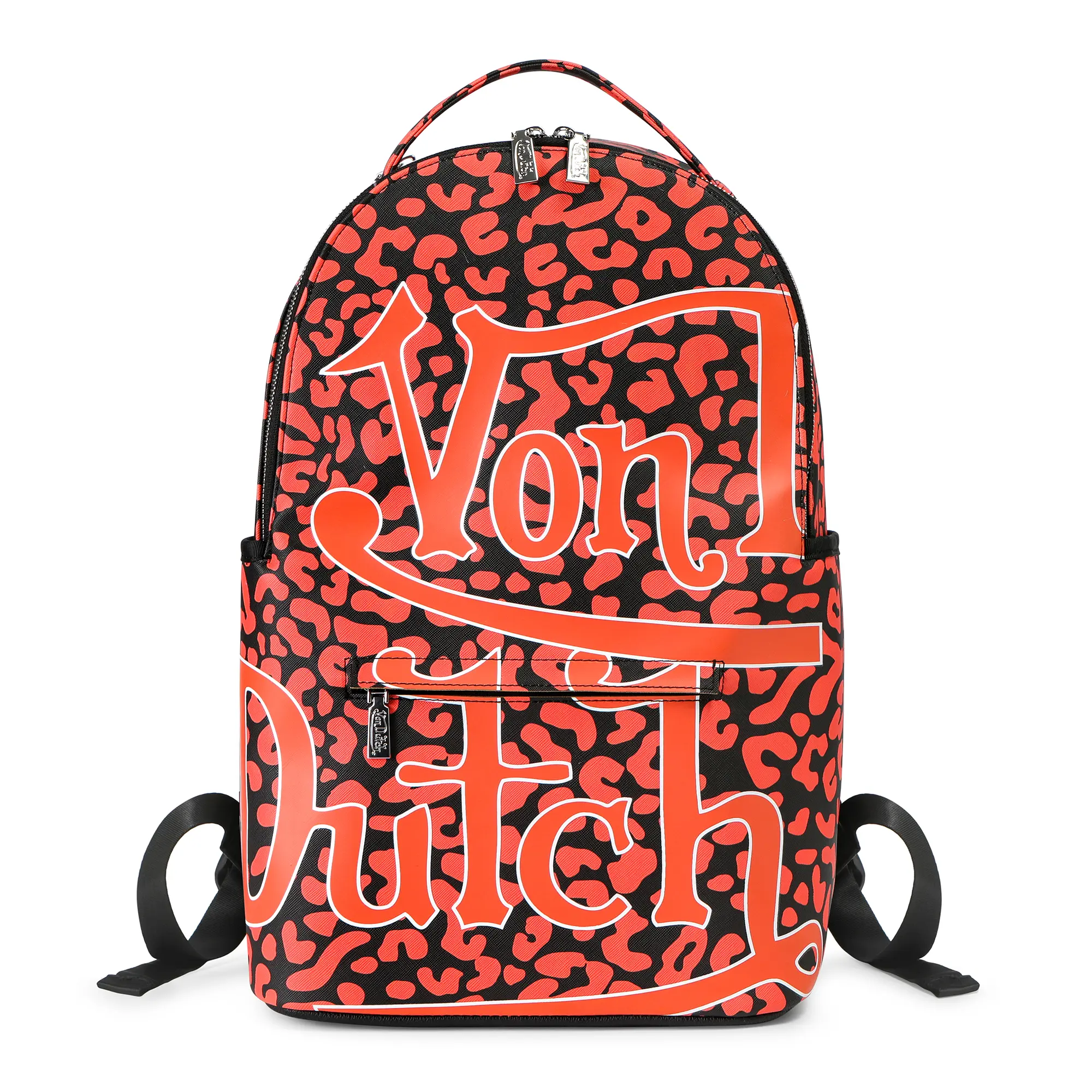 Von Dutch Orange Cheetah Backpack