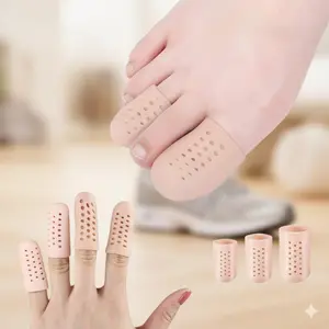 Breathable Silicone Toe Protectors for Running & Daily Use, Anti-Blister Bunion Corrector, Hammer Toe Relief Cushions, Washable Reusable Comfort Toe Sleeves for Men and Women Cover