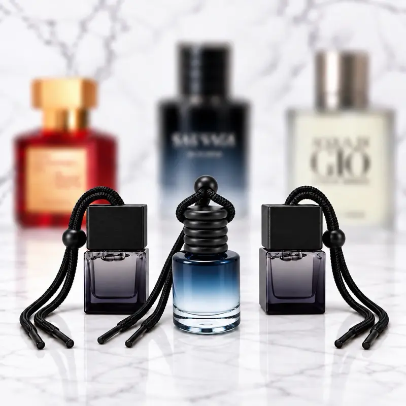 Cologne Essentials 3 Pack Bundle - Clean Air Co - Inspired by Sauvage, Inspired by Rouge, Inspired by Acqua Di Gio-  Hanging Air Freshener - No Labels - For Cars and Trucks - Long Lasting