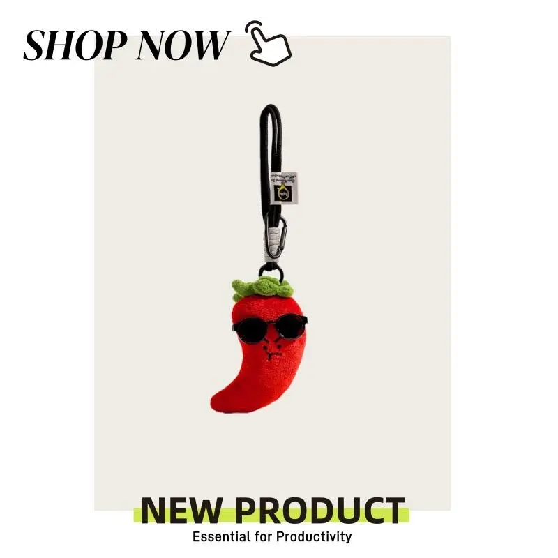Cute sunglasses plush vegetable bag pendant small toy backpack pendant decoration keychain accessory gift Gold Plated Glitter Cherry embroidered gym exquisite novelty Christmas Themed Labubu Doll Outfit Set